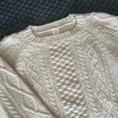CrewCuts Krem rengi Yün Kazak 8 yaş