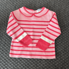 Jacadi  Pembe Beyaz Baharlık Kazak 36 ay