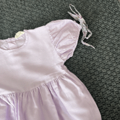 Le Petit Mico Lila Rengi Kolları Kurdeleli Elbise 3 4 yaş