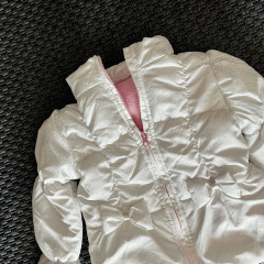 Young Hearts Etiketli Beyaz Simli Mont 5 yaş yılbaşı