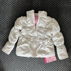 Young Hearts Etiketli Beyaz Simli Mont 5 yaş yılbaşı