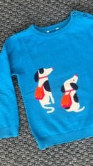 Jacadi Mavi Köpekli Kazak 36 ay