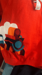 Jacadi Nar Çiçeği Trenli Kazak 36 ay yılbaşı