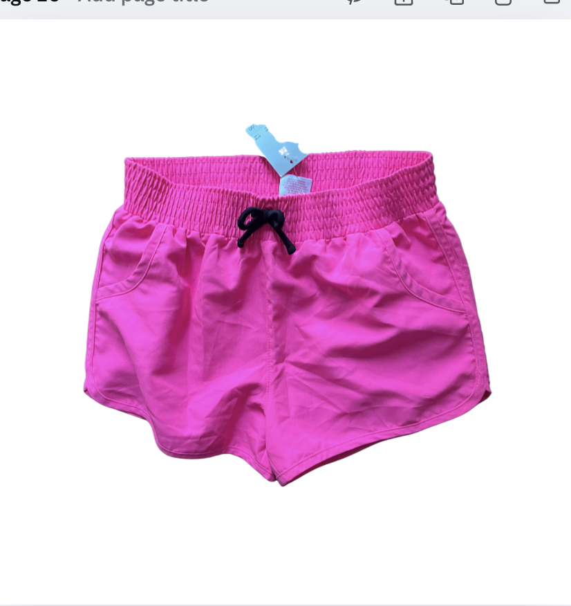 Xhilaration pembe etiketli şort 7 yaş