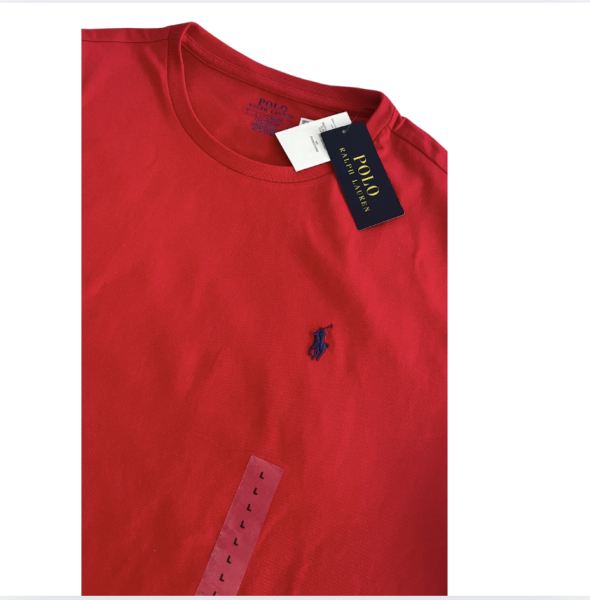 MEL Ralph Lauren kırmızı etiketli t shirt large beden