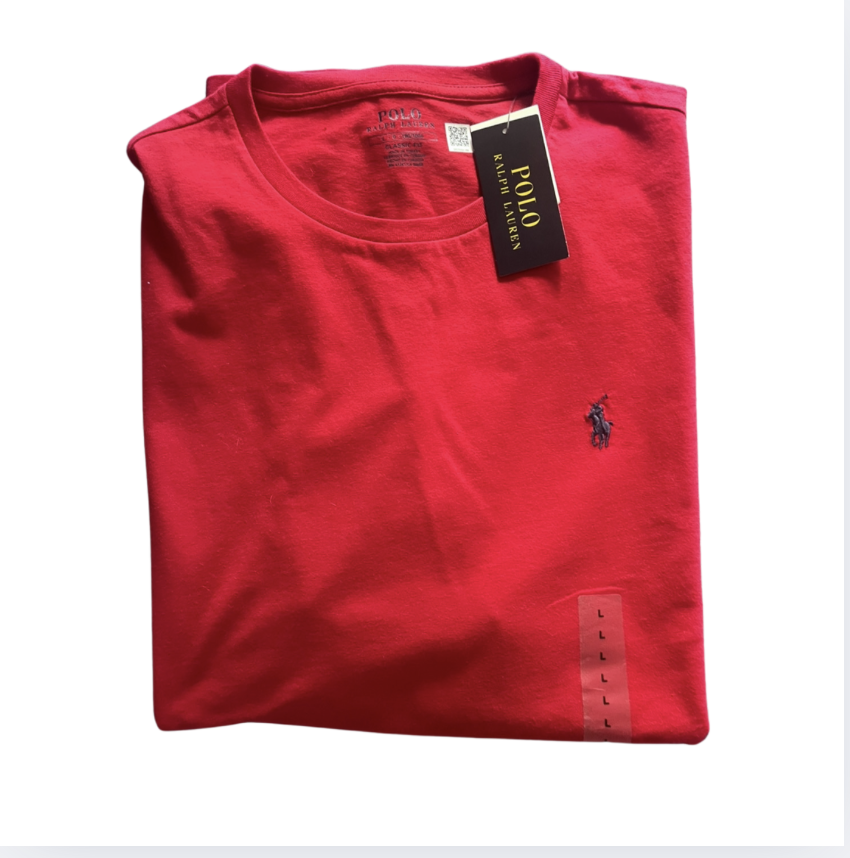 MEL Ralph Lauren kırmızı etiketli t shirt large beden