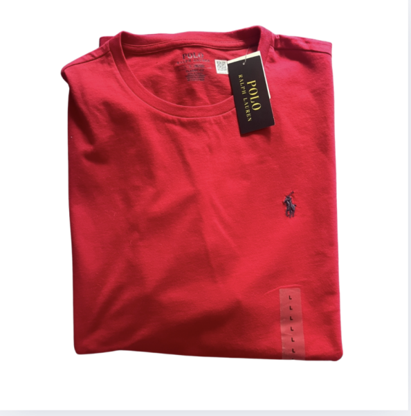 MEL Ralph Lauren kırmızı etiketli t shirt large beden