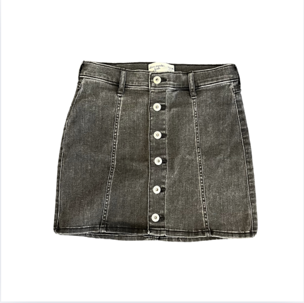 Abercrombie Siyah Taşlanmış Denim etek 13 14 yaş
