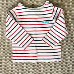 Jacadi Çizgili Tshirt 24 ay Yılbaşı