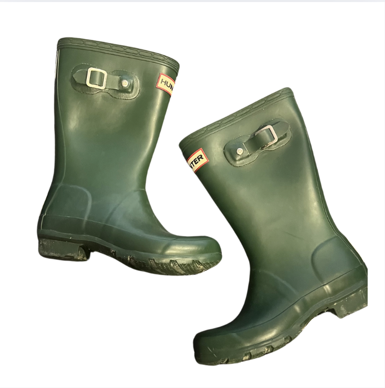 Hunter yeşil yağmur çizmeleri 31 numara
