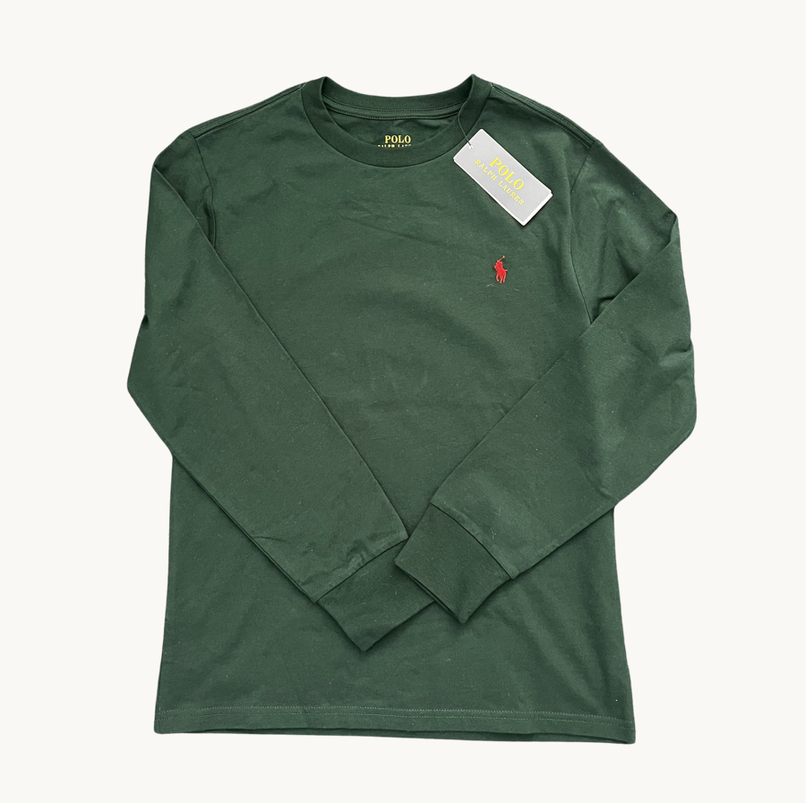 Ralph Lauren Arkası Logolu Uzun Kollu Etiketli Tshirt 10 12 yaş
