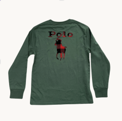 Ralph Lauren Arkası Logolu Uzun Kollu Etiketli Tshirt 10 12 yaş