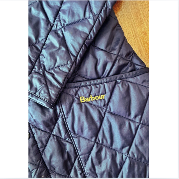 Barbour lacivert kapitone ceket 6 7 yaş unisex