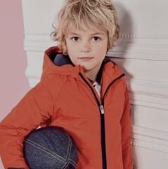 Jacadi Kırmızı Kalın Mont 116 cm 6 yaş yılbaşı