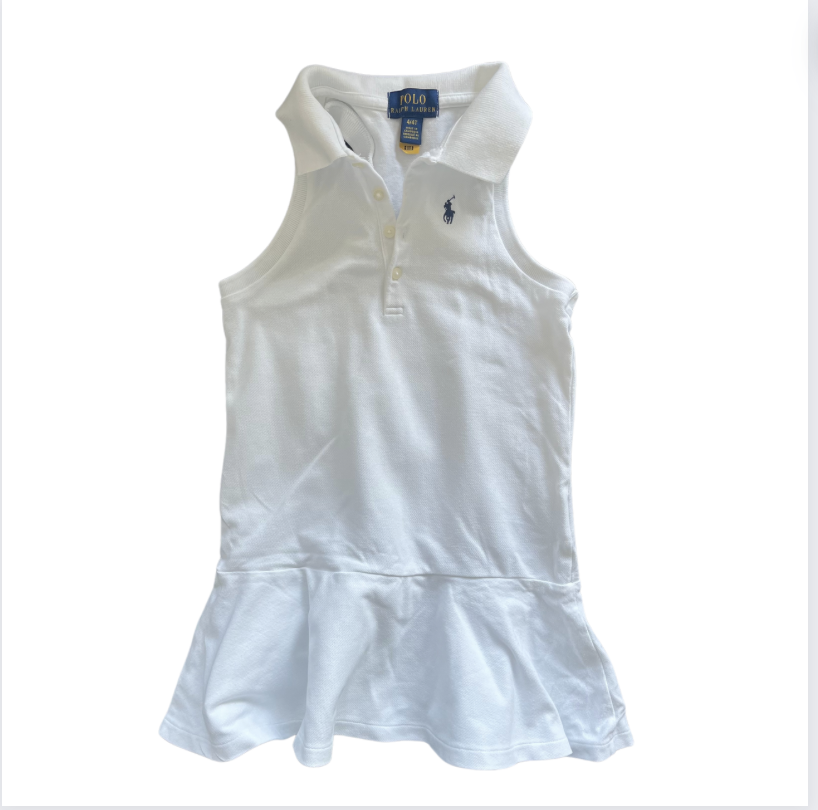 Ralph Lauren Beyaz Halter Yaka Elbise 4 yaş