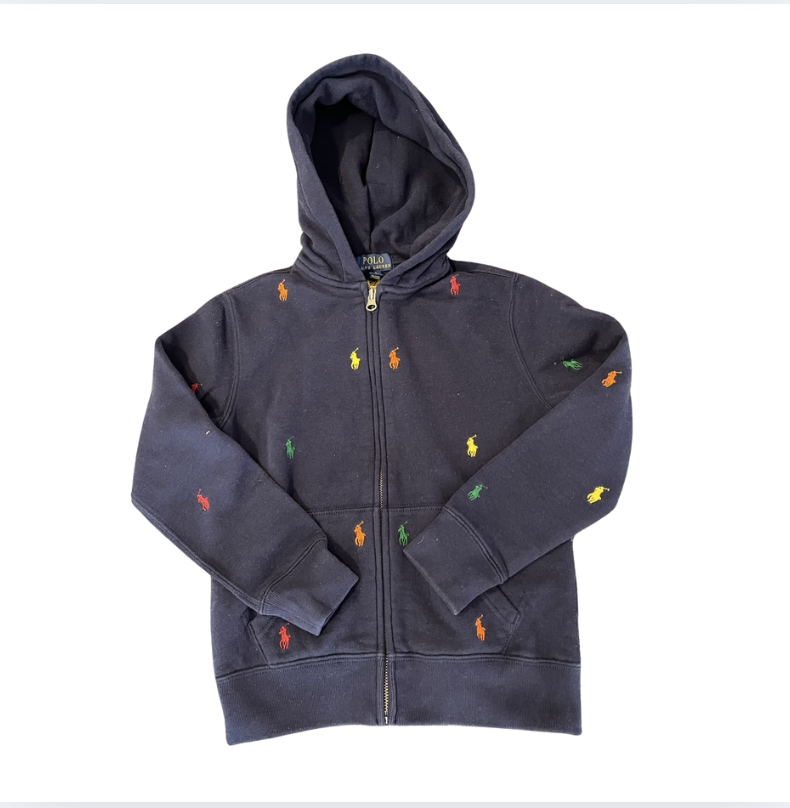 Ralph Lauren Lacivert Logolu Sweatshirt 8 yaş