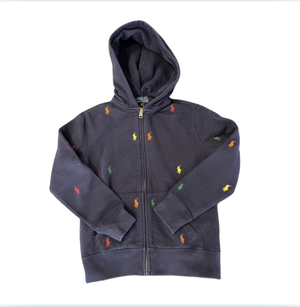 Ralph Lauren Lacivert Logolu Sweatshirt 8 yaş