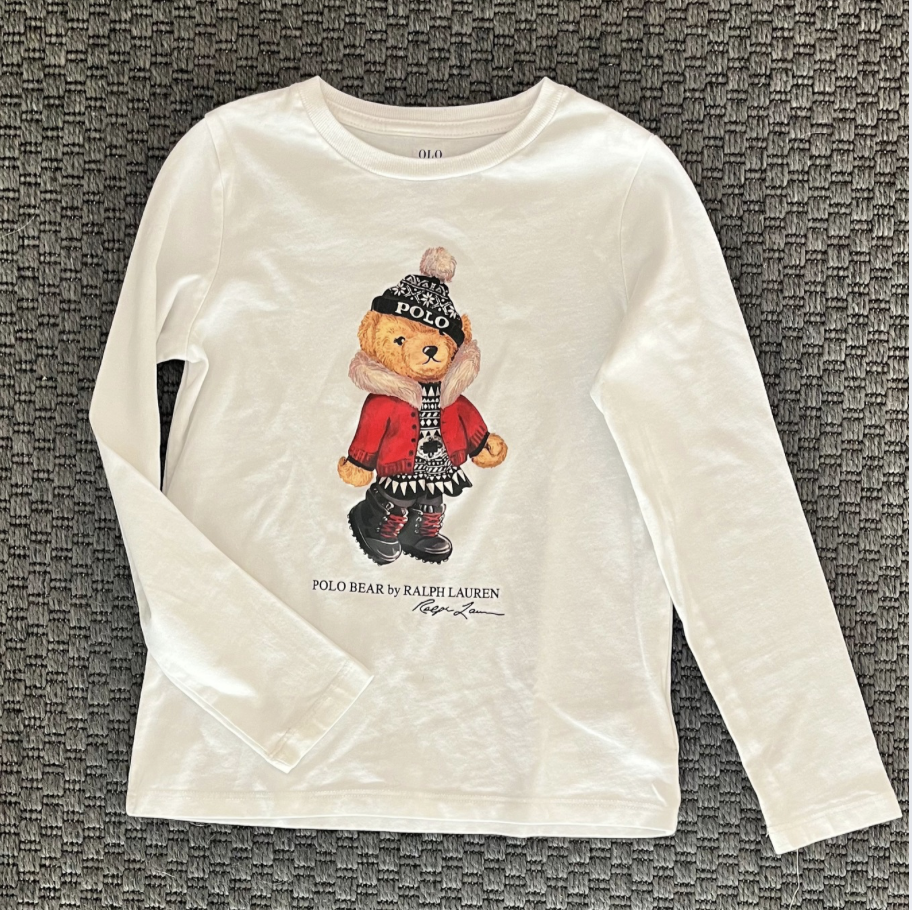 Ralph Lauren Ayılı uzun kollu Tshirt 6 yaş