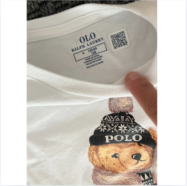 Ralph Lauren Ayılı uzun kollu Tshirt 6 yaş