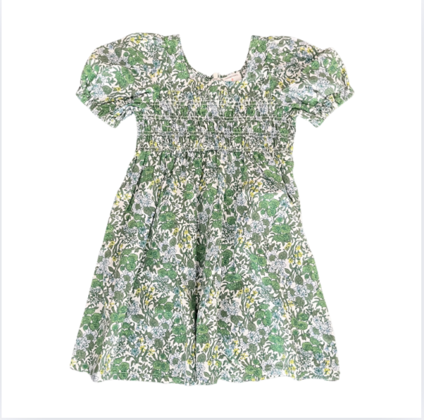 Crewcuts Yeşil çiçekli Elbise 5 yaş