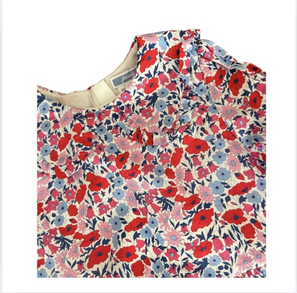 Jacadi Çiçekli Uzun Kollu elbise 6 yaş