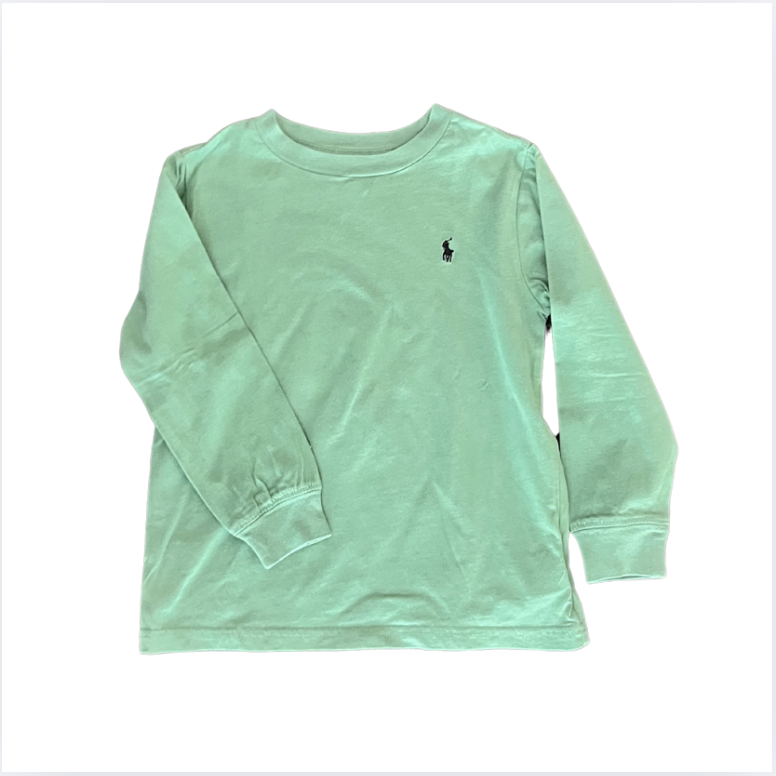 Ralph Lauren Yeşil uzun kollu tshirt 5 yas