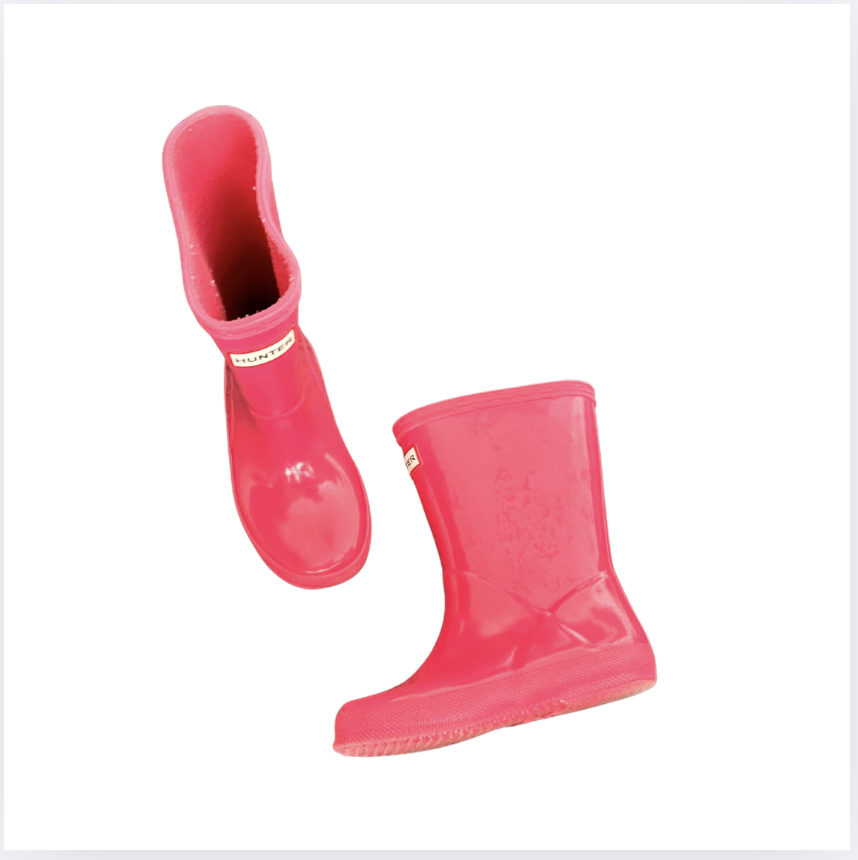 Hunter Pembe Çizmeler  size 8 24.5 numara yağmur