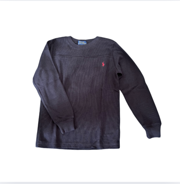 Ralph Lauren Lacivert uzun kollu kalın üst 6 yaş