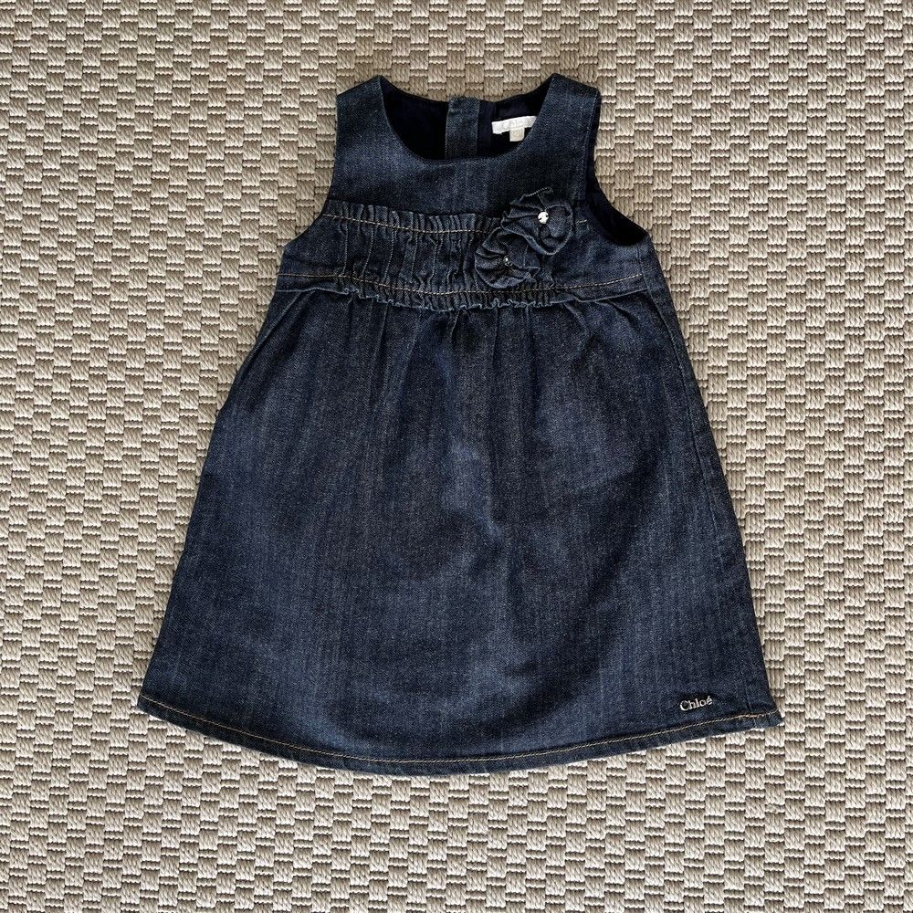 Chloe Denim Çiçekli Elbise 12 ay yılbaşı