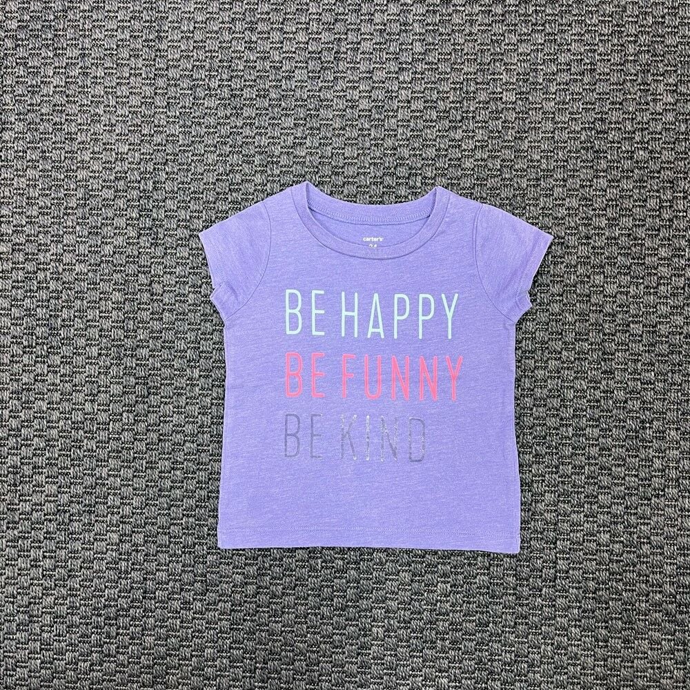 Carters Lila Yazılı Tshirt 24 ay