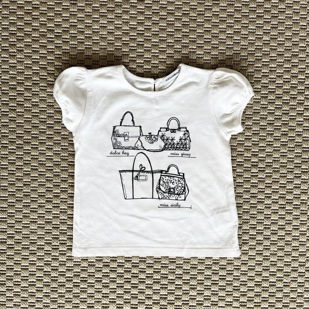Dolce Gabbana Beyaz Tshirt 9-12 ay