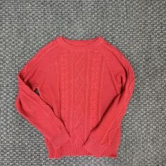H&M Kırmızı Örgülü Kazak 6-8 yaş