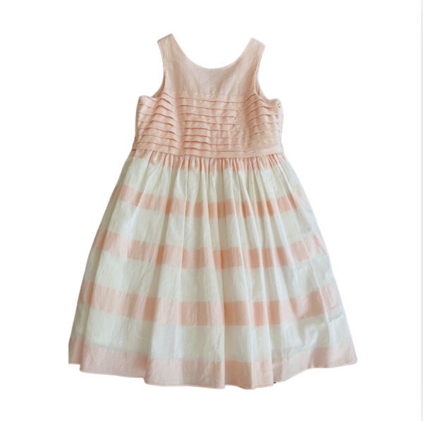 Jacadi Pembe Beyaz Elbise 2 yaş 88 cm