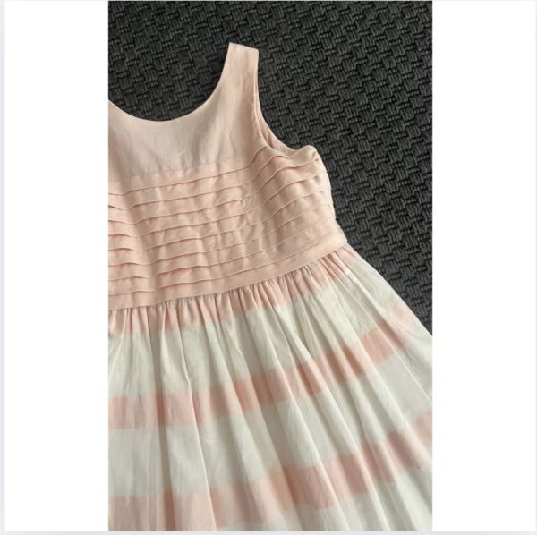 Jacadi Pembe Beyaz Elbise 2 yaş 88 cm