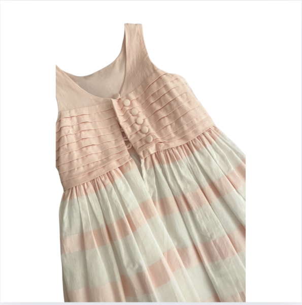 Jacadi Pembe Beyaz Elbise 2 yaş 88 cm