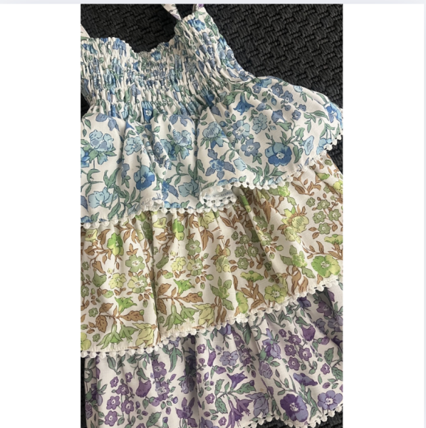 Bleu Lapin kat kat Elbise 2 3 yaş