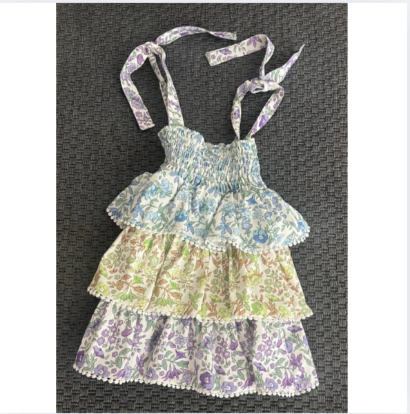 Bleu Lapin kat kat Elbise 2 3 yaş