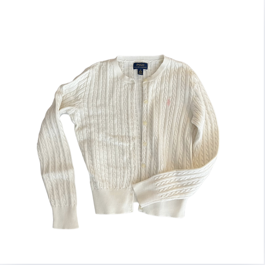 Ralph Lauren Beyaz Hırka 10 yaş