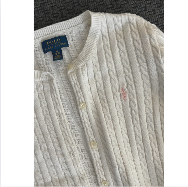 Ralph Lauren Beyaz Hırka 10 yaş