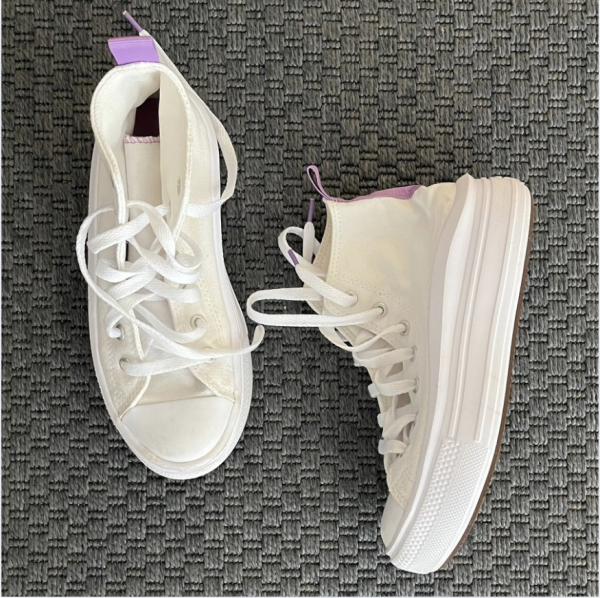 Converse Beyaz Bilekli Ayakkabılar 34 numara