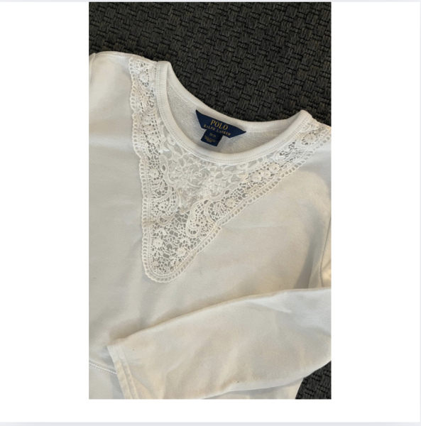 Ralph Lauren Beyaz YazlIk Kazak 7 yaş