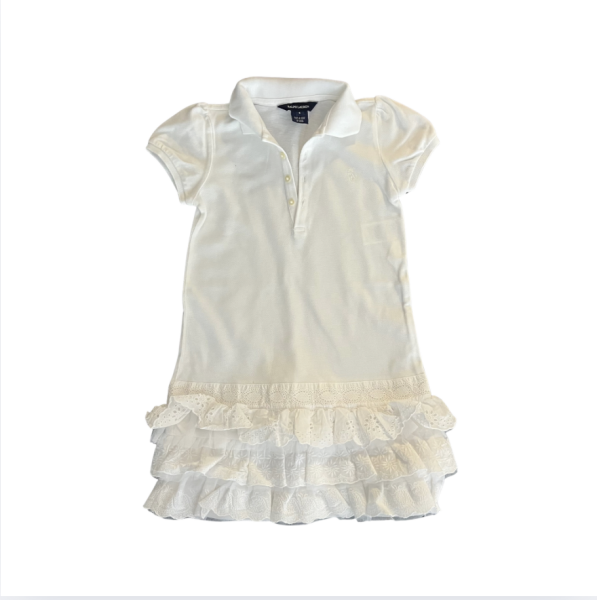 Ralph Lauren Beyaz Fistolu elbise 5 yaş