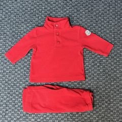 Moncler Kırmızı Polar Takım 3-6 ay Yılbaşı