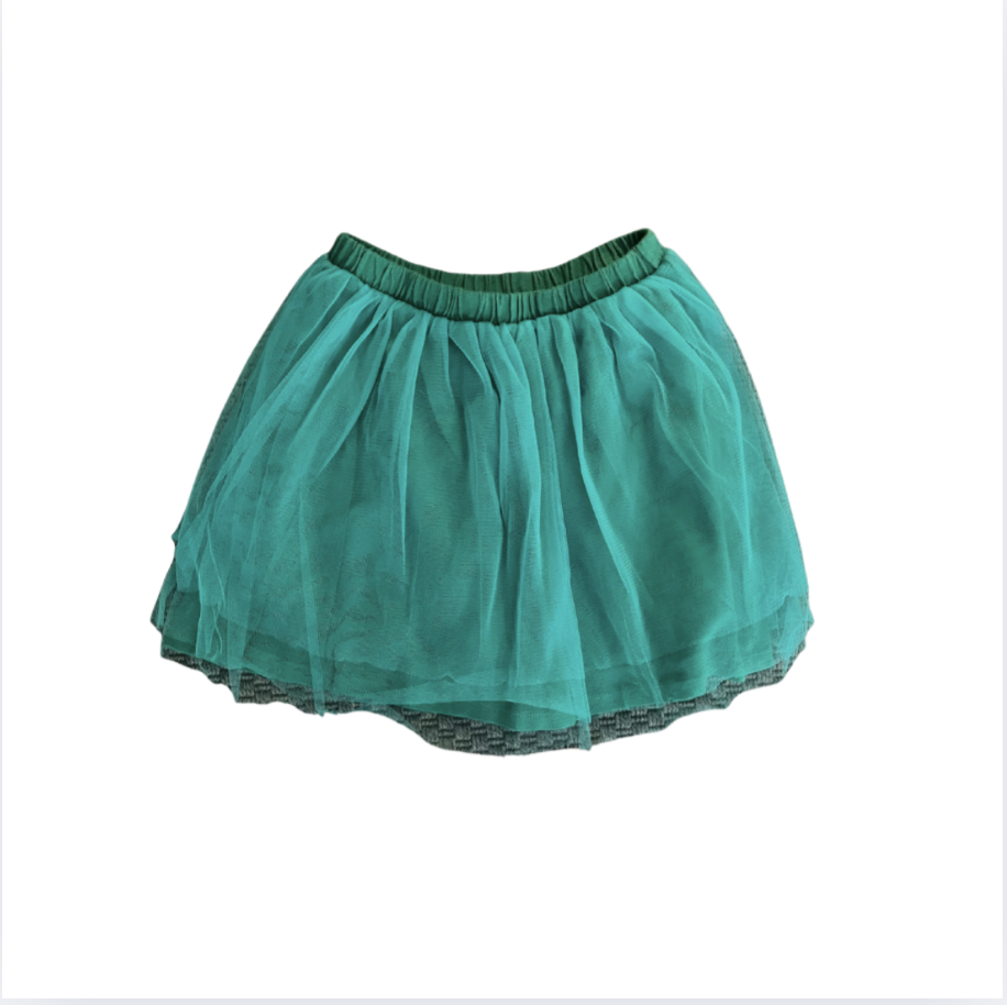 Crew cuts Yeşil Tütü Etek 4 5 yaş