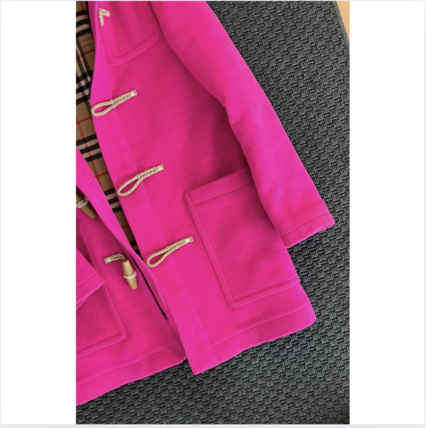 Burberry Pembe Palto 10 yaş