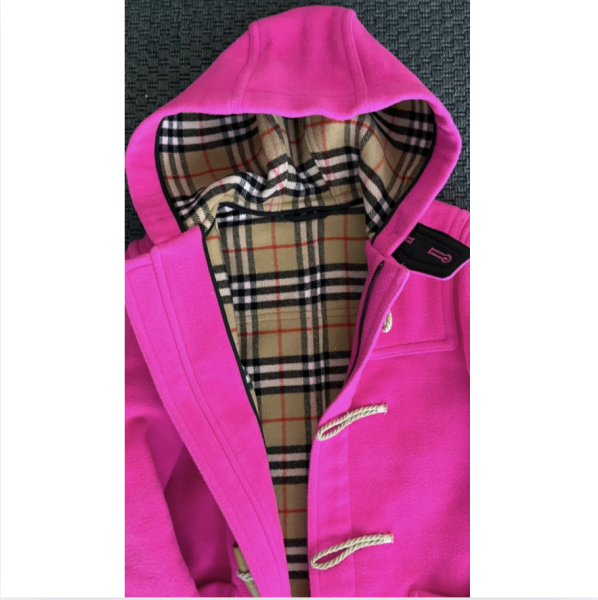 Burberry Pembe Palto 10 yaş