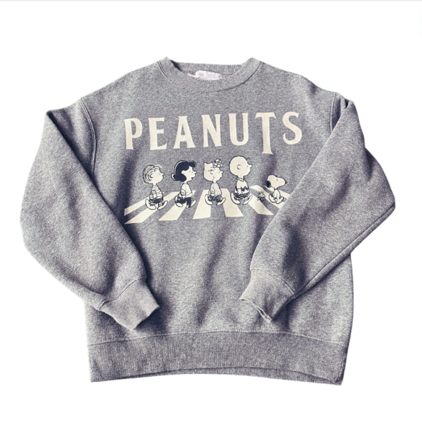 Zara Gri içi Polar Snoopy Sweatshirt  11 12 yaş