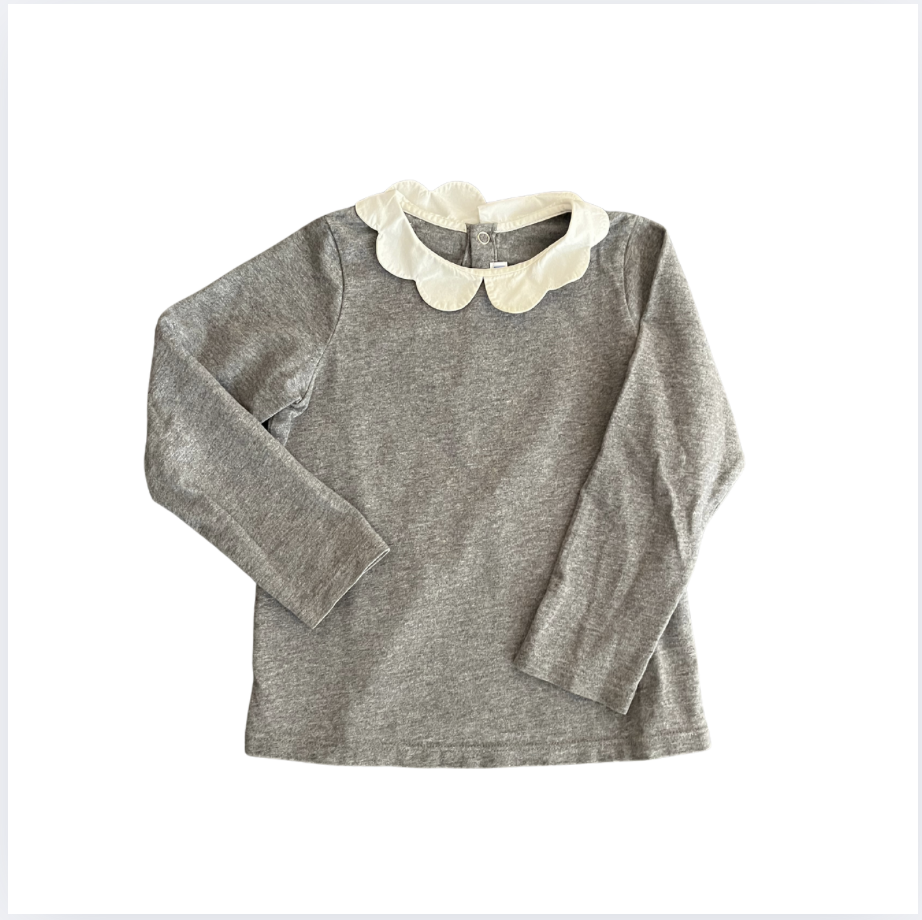 Jacadi Gri Uzun Kollu Tshirt 4 yaş