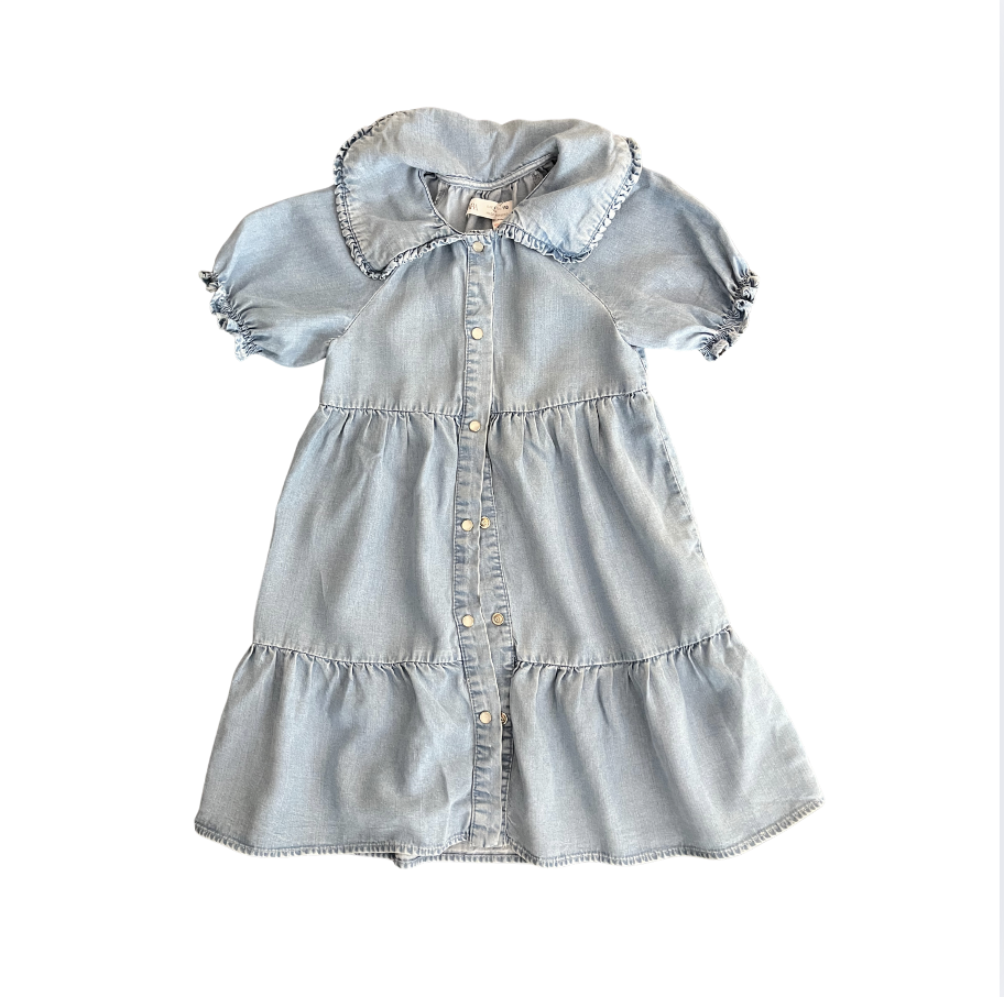 Zara Mavi Elbise 4 5 yaş