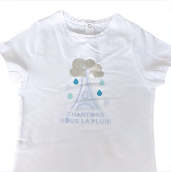 Jacadi Beyaz Tshirt 4 yaş